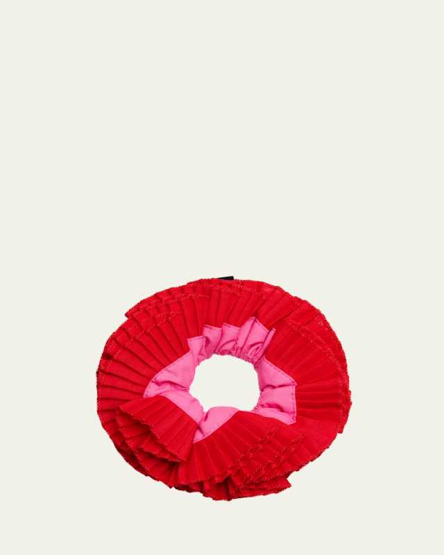 Cowboy Spaghetti Pleated Scrunchie